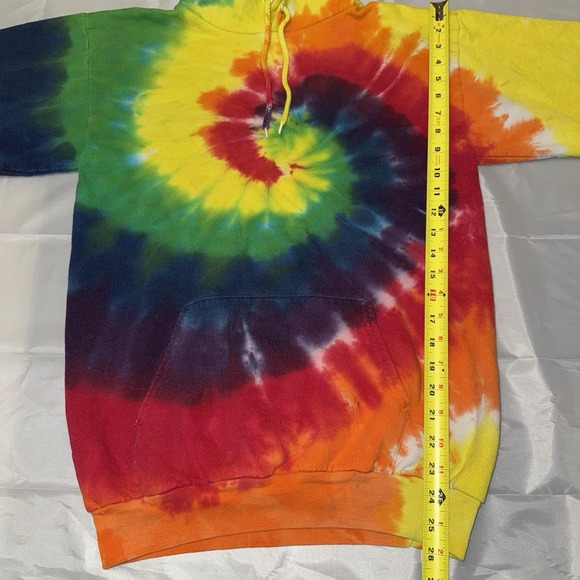 Tie Dye Multi-Color Long Sleeve Hoodie - Picture 5 of 6